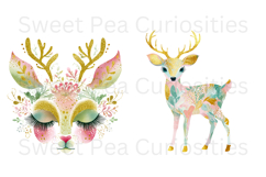 Christmas, Reindeer, Ephemera, PNG, Clipart, Junk Journal Product Image 2