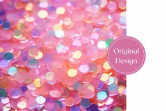 Confetti Tumbler Wrap, Pink Tumbler, Confetti Sublimation Product Image 2