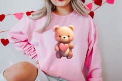 Valentines Day Bear Clipart, Christmas Clipart Product Image 2