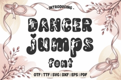 Dance Font, Groovy Ballet Font, Dancer Alphabet Letters Product Image 2