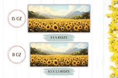 Sunflowers Mug Template, Sunflower Field PNG Product Image 2
