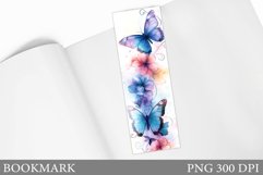 Butterflies Bookmark Design. Butterfly Bookmark Sublimation Product Image 1