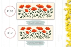 Floral Mug Design, Spring Mug, Abstract Flowers Mug Product Image 2