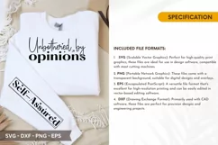 Unbothered by Opinions - Strong Woman Sleeve T shirt Design Product Image 2
