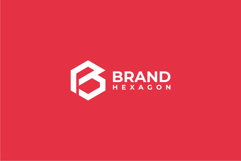 Hexagon Letter B Logo Design Vector Template Product Image 2