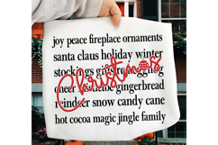 Christmas Words SVG, Merry Christmas SVG, Christmas Sweater Product Image 2