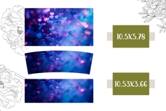 Blue Tumbler Design, Purple 40 Oz Tumbler Wrap Product Image 2