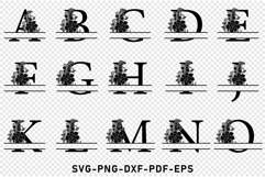 Monogram Split Letters SVG Product Image 2