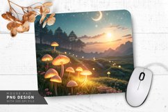Mystical Radiant Scene Mouse Pad PNG Design Product Image 1