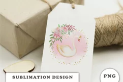 Princess Swan Floral PNG Product Image 2