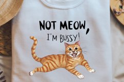 Funny Cat Quotes Sublimation Design, Funny Cat Quotes , PNG Product Image 2