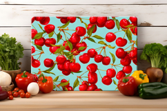 Cherry Cutting Board Design | Cutting Board Sublimation Product Image 4