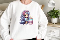 Birthday Unicorn Sublimation Clipart Product Image 2