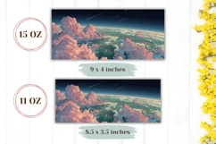 Sky Mug Wrap, Clouds Mug Design, Space Mug PNG Product Image 2