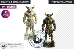 Zodiac Astrology Black and white Marble Statues Horoscope Product Image 1