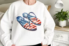 American Flag Watercolor Clipart, Us Flag Clipart Product Image 2