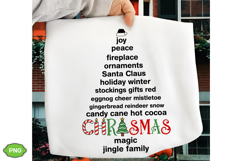Christmas Words PNG, Merry Christmas PNG, Christmas Sweater Product Image 2