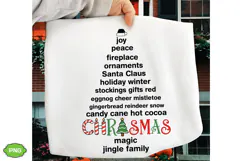 Christmas Words PNG, Merry Christmas PNG, Christmas Sweater Product Image 2