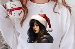 Black Red Christmas Clipart, Black Red Christmas Clip Product Image 2