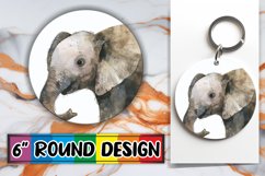 Sweet Boho Animal Sublimation Circle Product Image 1