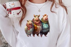 Christmas Family Animals Clipart, Christmas Clipart Product Image 2