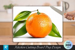 Orange In Isolated Cutting Board Sublimation Design Product Image 1