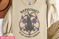 Baphomet Is My Spirit Animal PNG, Cute Baphomet Sublimation Product Image 2