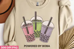 Powered By Boba PNG, Boba Sublimation PNG Product Image 2