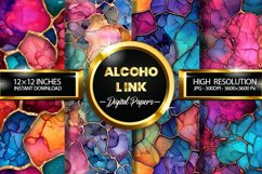 Alcohol Ink Digital Papers - 04 Variations Product Image 1