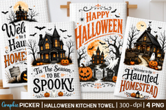 Halloween Kitchen Towel PNG, Funny Halloween PNG, Spooky PNG Product Image 1