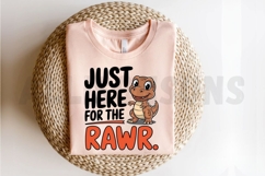 Cute Cartoon Dinosaur Illustration With Just Here Product Image 2
