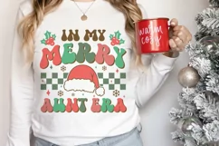 In my merry aunt era SVG, Merry Era SVG, Holly Era SVG Product Image 3