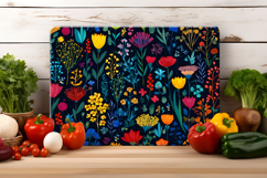 Colorful Wildflower Cutting Board | Cutting Board Png Product Image 2