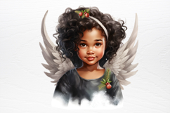 Christmas Angel Sublimation Clipart PNG Product Image 2