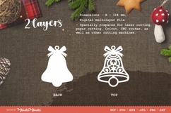 Christmas tree toy bells / laser cut file / SVG Product Image 2