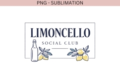Limoncello Social Club PNG Sublimation Italian Lemon Summer Product Image 2