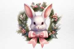 Chirstmas Bunnies Clipart PNG Product Image 2