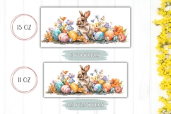 Watercolor Animals Mug Design, Easter Bunnies Mug Template Product Image 2