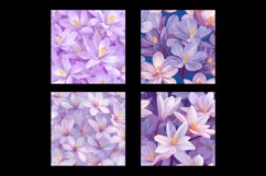 Colchicum Flower Digital Paper Patterns Product Image 2