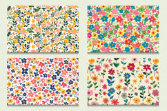 Cute Ditsy Flowers Garden Cutting Boards sublimation Design Product Image 2