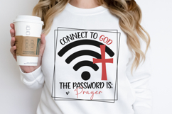 Connect To God The Password Is Prayer SVG Product Image 2