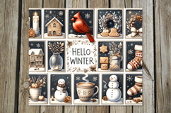 Christmas vibes | 4 Winter Tumbler Sublimation Designs P Product Image 2