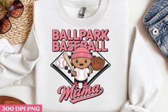 Ballpark Baseball Mama PNG, Baseball Mama Sublimation PNG Product Image 2