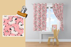 Cute zebras - seamless patterns Product Image 3