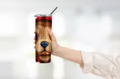 Patriotic dog 4th of July Tumbler Wrap Design Product Image 2