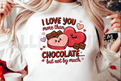 Cute Valentines Day Cartoon Hearts Chocolate Lover Digital Product Image 2