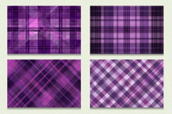 Purple Plaid Cutting Boards sublimation Designs Product Image 2