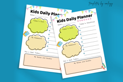 Cute Aesthetic Kids Daily Planner | Editable Canva Template Product Image 2