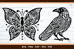 Zentangle Animals SVG, Animal Mandala SVG Product Image 2