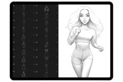 42 Procreate Sporty Style Stamp Brushes Product Image 6